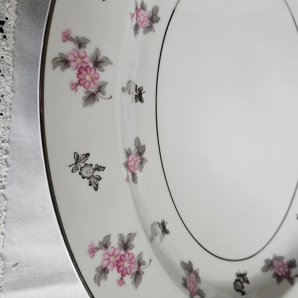 Noritake China Anita Pattern 5309 Oval Serving Platter 12
